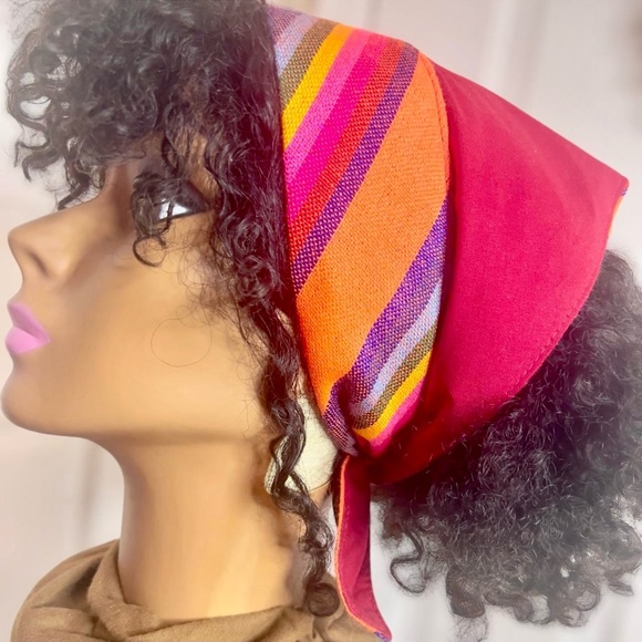 Colorful Striped Bandana - Picture 1 of 4
